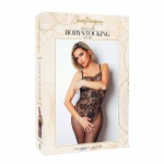 Bodystocking 13 z siateczki, kwiatowy wzór  - Clara Morgane