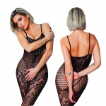 Bodystocking 19, otwarty krok, czarny - Clara Morgane