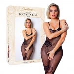 Bodystocking 6. Otwarty krok, kwiatowy wzór  - Clara Morgane