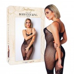 Bodystocking 6. Otwarty krok, kwiatowy wzór  - Clara Morgane