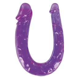 Dildo analno-pochwowe, żelowe, dwustronne dla par.