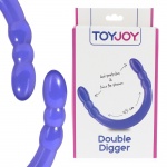 Dildo podwójne do penetracji pochwy i odbytu - Double Digger Toy Joy
