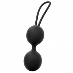 Kulki Gejszy, stymulujące, czarne - DORCEL Dual Balls