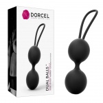 Kulki Gejszy, stymulujące, czarne - DORCEL Dual Balls