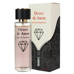 Perfumy Deseo de Amor 50 ml. Wyjątkowa kompozycja zapachowa dla kobiet. Perfumy przyciągające uwagę.