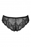 Figi koronkowe, majtki, Panty Love Story, czarne - LivCo Corsetti