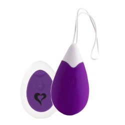 Jajeczko dopochwowe z 10 trybami wibracji i pilotem bezprzewodowym - Anna egg violet