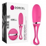 Jajeczko wibrujące na pilota, moduł sterowania głosem. DORCEL Secret Delight magenta