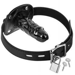 Knebel do ust z długim penisem - Fetish Tentation