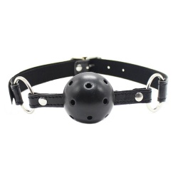 Knebel z piłką do zatykania ust - Fetish addict breathable ball gag