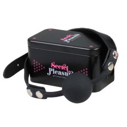 Regulowany knebel do ust z piłeczką.