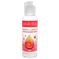 Żel intymny, wodny, nawilżający o zapachu truskawek - Splash & Slide Strawberry 100 ml