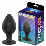 Korek analny, czarny na przyssawce - anal plug steps m