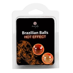 Kulki brazylijskie do masażu, efekt gorąca - brazilian balls hot effect