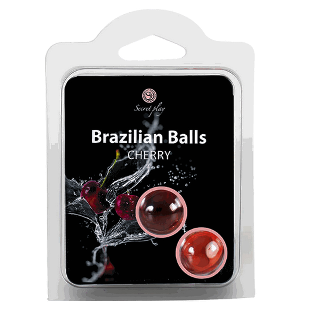 Kulki brazylijskie do masażu, wiśnia - brazilian balls cherry