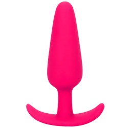 Wtyczka analna, silikonowy plug różowy - SMILING butt plug