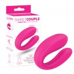 Masażer dla par, na baterie - sweet couple pink 93690