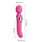 Masażer łechtaczki i pochwy. DORCEL Dual Orgasms magenta