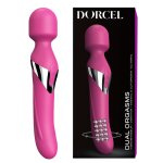 Masażer łechtaczki i pochwy. DORCEL Dual Orgasms magenta