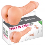 Masturbator, przedłużka, otwór analny - Two In One Real Body