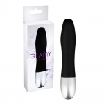 Mini wibrator, masażer - Glamy Finger Black