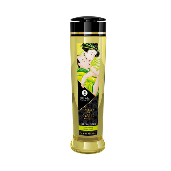 Olejek do masażu ciała, zapach owocowo-kwiatowy. Shunga Oil Asian Fusion 240 ml