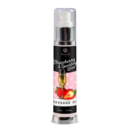 Olejek do masażu o zapachu truskawki i wina musującego - strawberry & sparkling wine massage oil