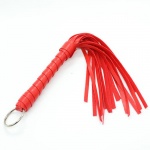 Pejcz, bicz z ekoskóry - fetish addict mini flogger red