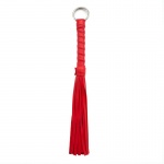 Pejcz, bicz z ekoskóry - fetish addict mini flogger red