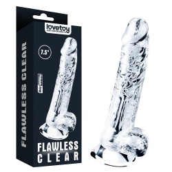 Penis na przyssawce, realistyczny - Flawless Clear