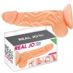 Penis na przyssawce, ruchomy napletek - Real Body Jo