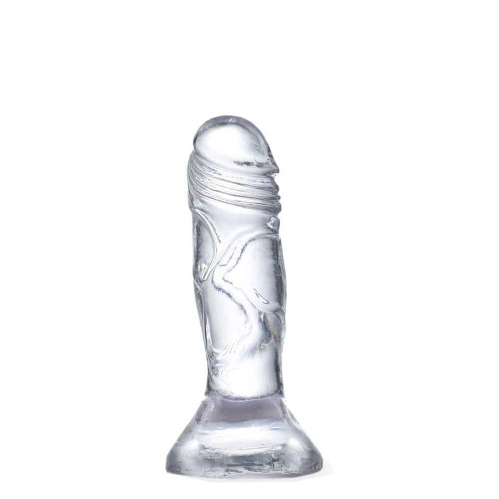 Penis na przyssawce, żelowy realistyczny - glazed realistic dildo 12,3 cm