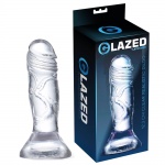 Penis na przyssawce, żelowy realistyczny - glazed realistic dildo 12,3 cm