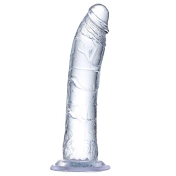 Penis na przyssawce, żelowy realistyczny - glazed realistic dildo 21,5 cm