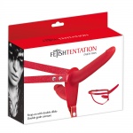 Penis podwójny, czerwony strap on - Fetish Tentation 