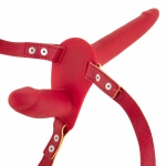 Penis podwójny, czerwony strap on - Fetish Tentation 