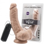 Penis realistyczny z wibracjami, na przyssawce - Get Real 20,5 cm