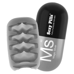 Pochwa żelowa, masturbator - Sexy Pills Magic Silver