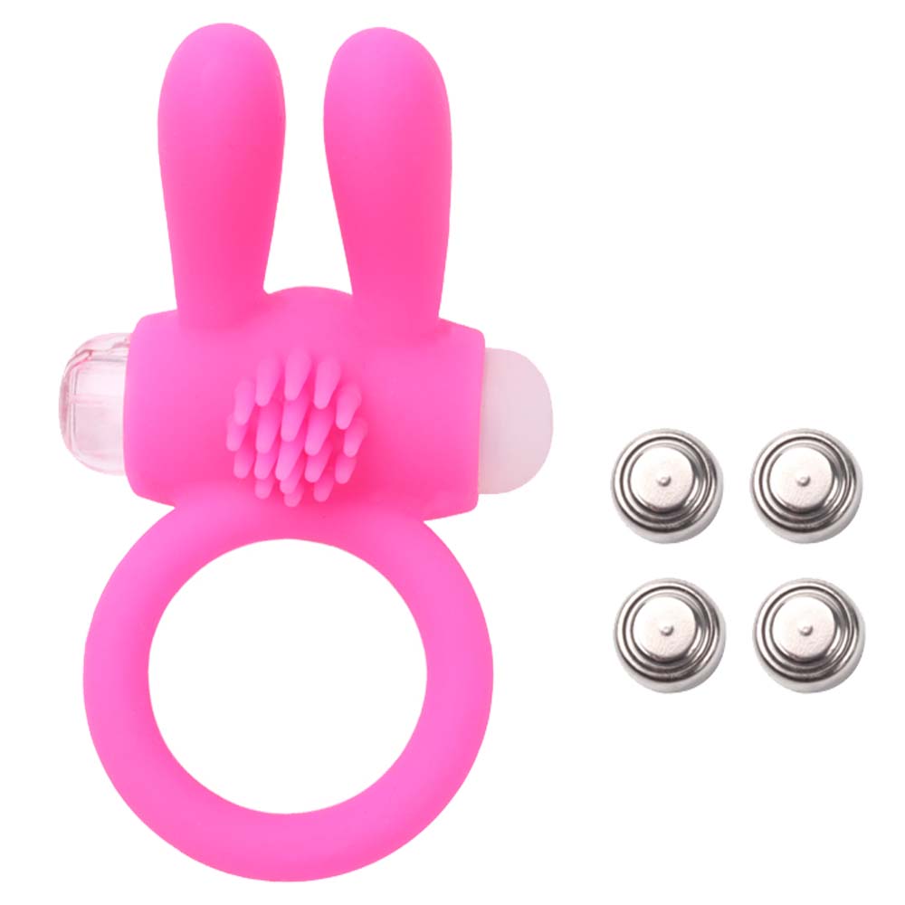 Pierścień erekcyjny w kształcie króliczka, silikonowy z wibracjami Pierścień A-TOYS Penis Vibroring