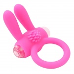 Pierścień erekcyjny w kształcie króliczka, silikonowy z wibracjami Pierścień A-TOYS Penis Vibroring
