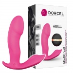 Stymulator punktu G. Masażer wielofukcyjny. DORCEL Secret Clit magenta