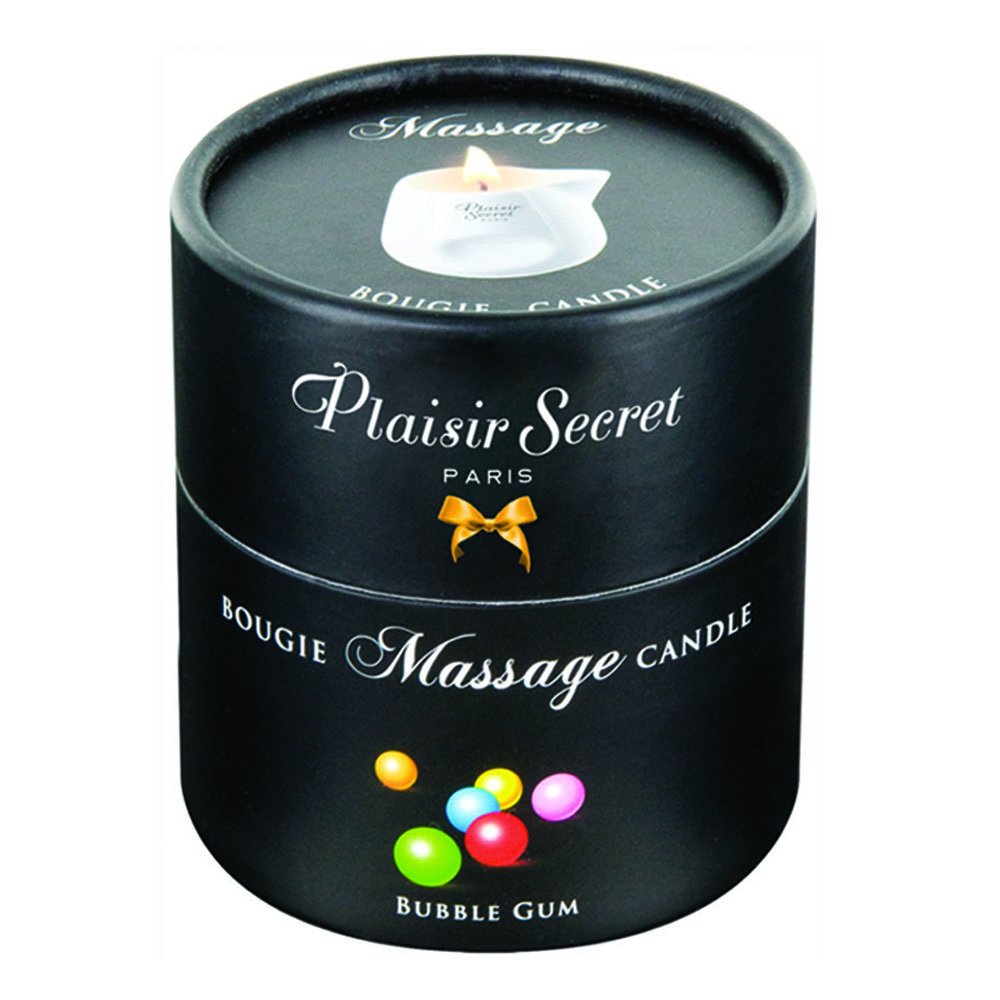 Świeca do masażu, zapach gumy balonowej - Plaisire Secret