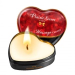 Świeca do masażu, zapach truskawek - Plaisire Secret