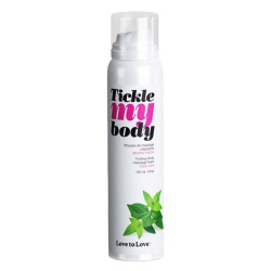 Pianka do masażu erotycznego, miętowa - Tickle my body Fresh mint 150 ml