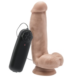 Wibrator realistyczny na przyssawce, cielisty - Get Real Vibrating 15 cm