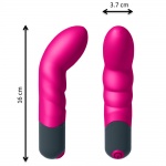 Wibrator do punktu G, silikonowy, rózowy -  Expert G magenta DORCEL