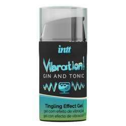 Wibrator w płynie, żel o aromacie Gin i Tonic, 15 ml.