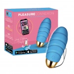 Wibrujące jajeczko dopochwowe z pętelką - CM pleasure connexion blue