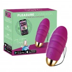 Wibrujące jajeczko dopochwowe z pętelką - CM pleasure connexion violet