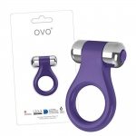 Pierścień z wibracjami, erekcyjny OVO B1 (violet)
